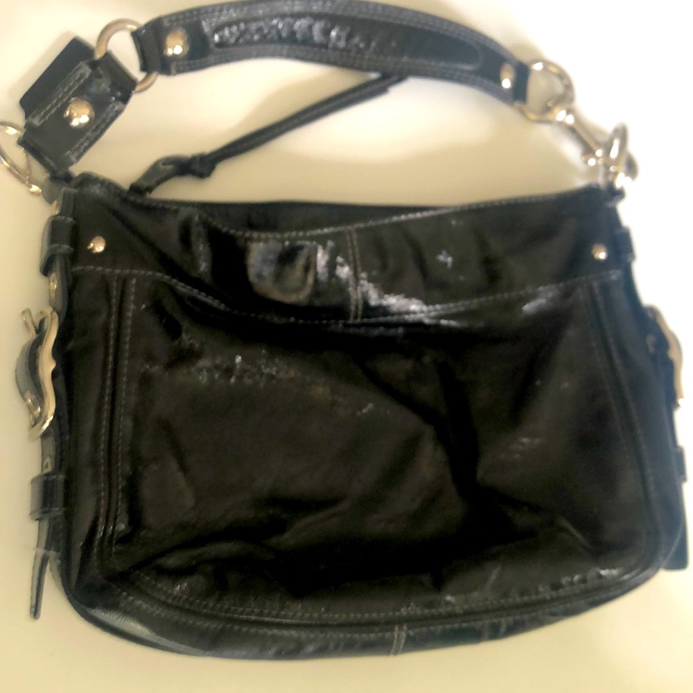 Coach Black Leather Zoe Hobo bag